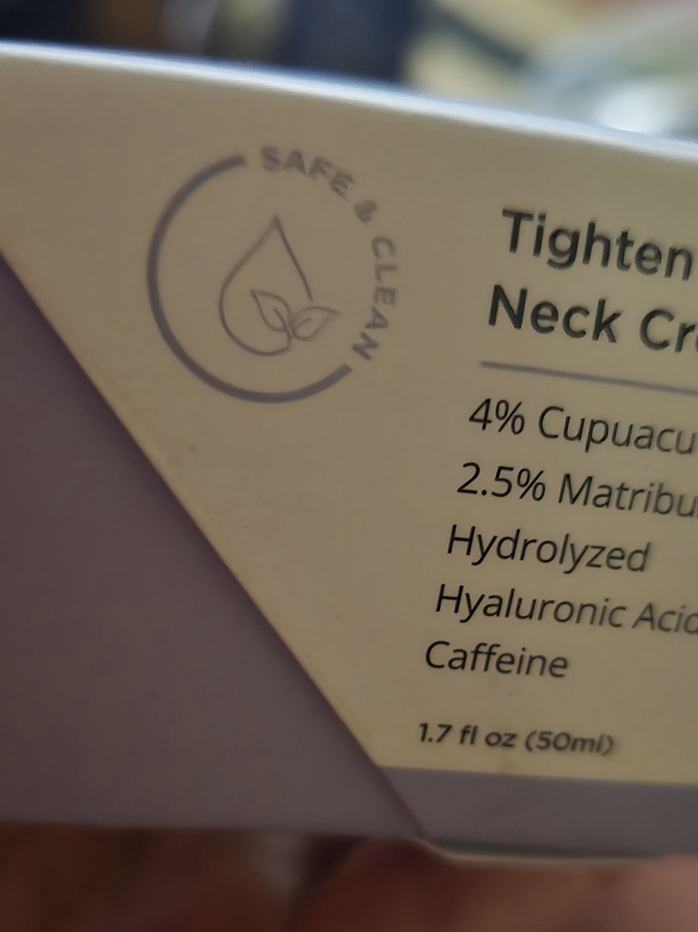 Go Pure Firming Neck Cream with Hyaluronic Acid — Purple
